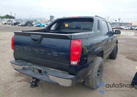 2004 Chevrolet Avalanche 1500 from USA, damaged, VIN 3GNEC12T24G257499